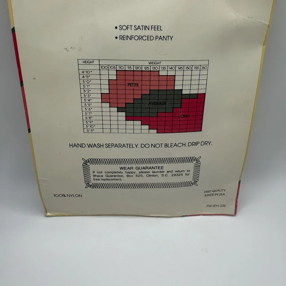 Vintage 60S Penni Wise‎ Petite Average Suntan Nylon Pantyhose Sandalfoot Sheer